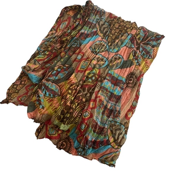 Aztec Colorful Oversized Huge Beach Scarf Wrap - Picture 4 of 7